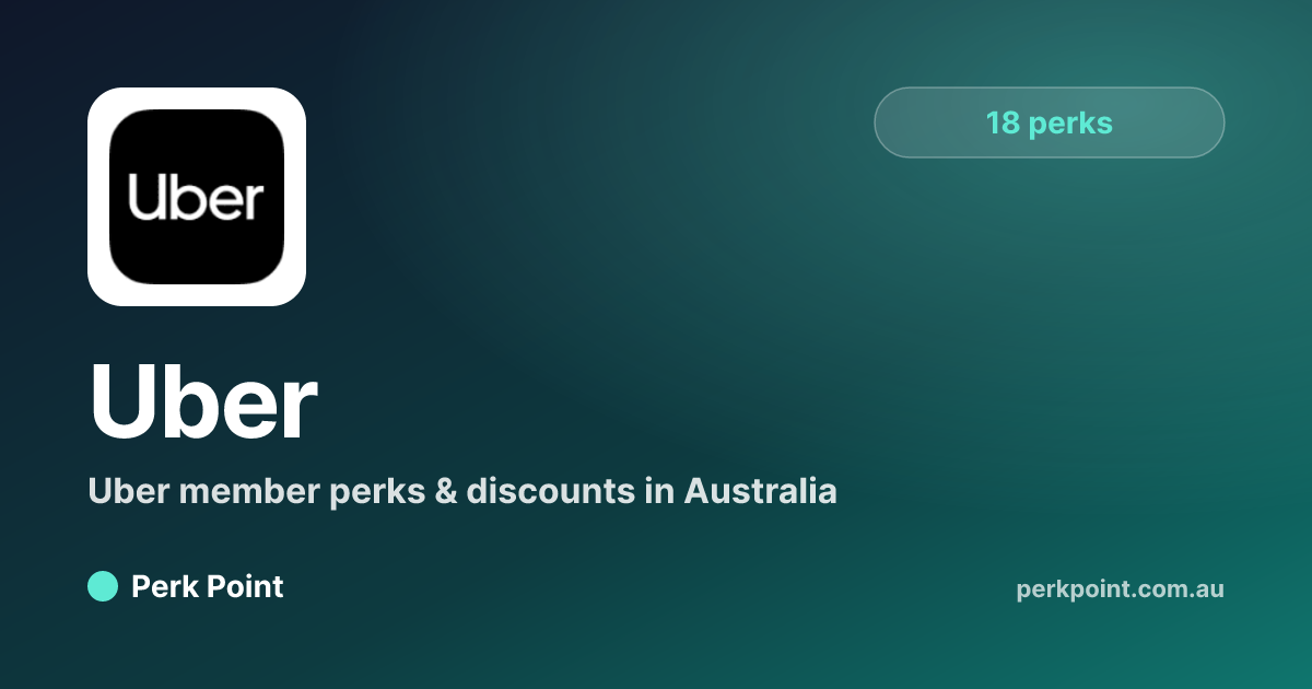 Uber Perks 2026 — All 18 Member Benefits & Discounts | Perk Point